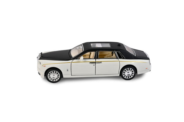 1:32 Scale Rolls-Royce Phantom Diecast Model Car (White & Black)